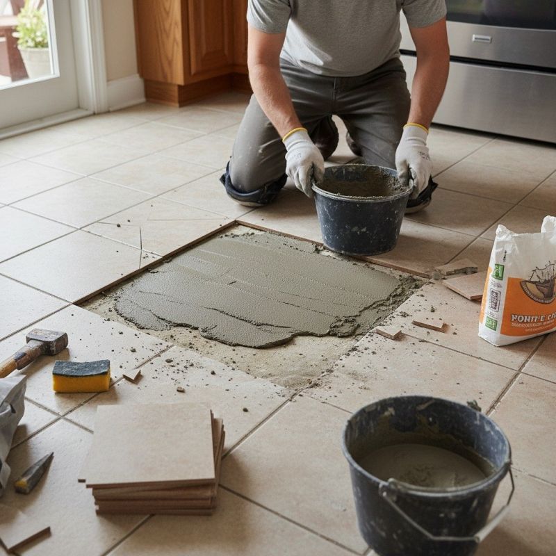 Brick Floor Repair