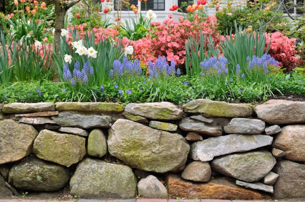 Stone Wall Hardscaping in Downers Grove